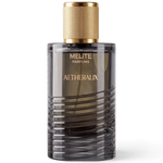 MELITE PARFUMS Aetheralix 55ml eau de parfum in a sleek dark glass bottle with a textured gold cap.