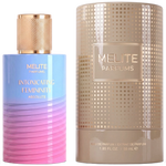 MELITE PARFUMS Intoxicating Femininity Absolute 55ml EDP bottle with blue and pink gradient and matching beige box