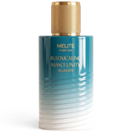 MELITE PARFUMS Intoxicating Masculinity Glacier 55ml men's eau de parfum in a teal and white ombre bottle with gold cap