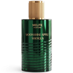 MELITE PARFUMS Moonshine Apple Shotgun 55ml unisex eau de parfum in a dark green glass bottle with a gold cap.