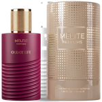 MELITE PARFUMS Oud of Life 55ml unisex eau de parfum bottle in deep magenta with gold cap and matching beige box